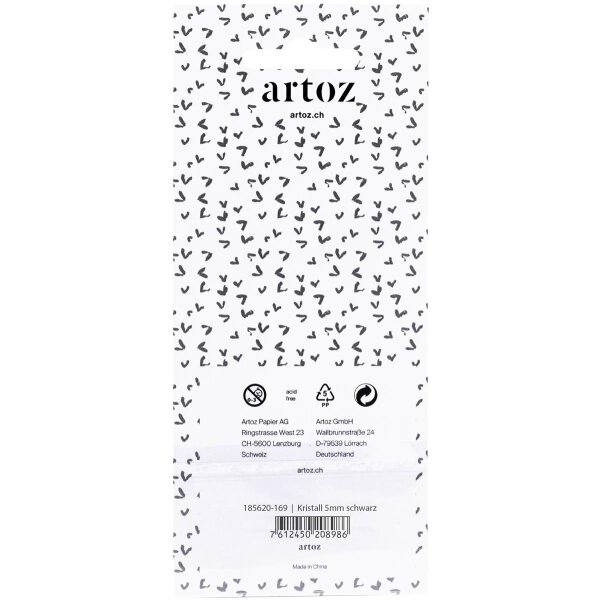 Sticker  Kristall 5mm schwarz - Artoz - 185620-169
