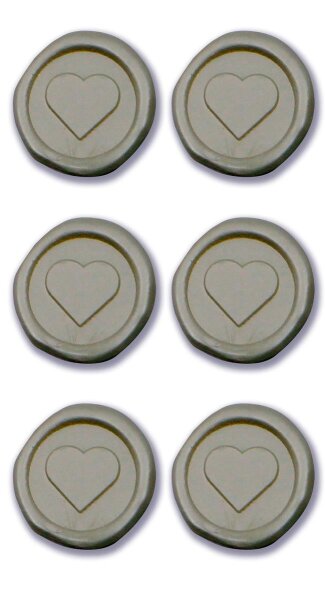 Soft rubber sticker Herz pearl - Artoz - 185690-13